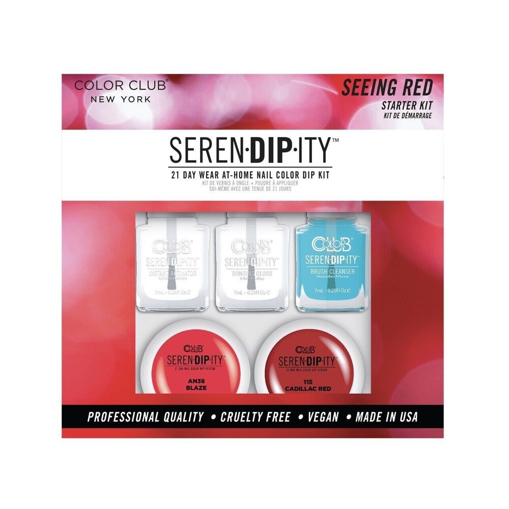 Color Club's 21-Day at Home Dip System Starter Kit Seeing Red Serendipity